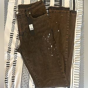 Men Stacked Skinny Jeans